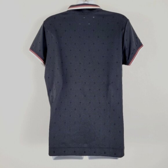 Nike Golf Dri Fit Black All Over Pattern Polo Size Large - Picture 2 of 5